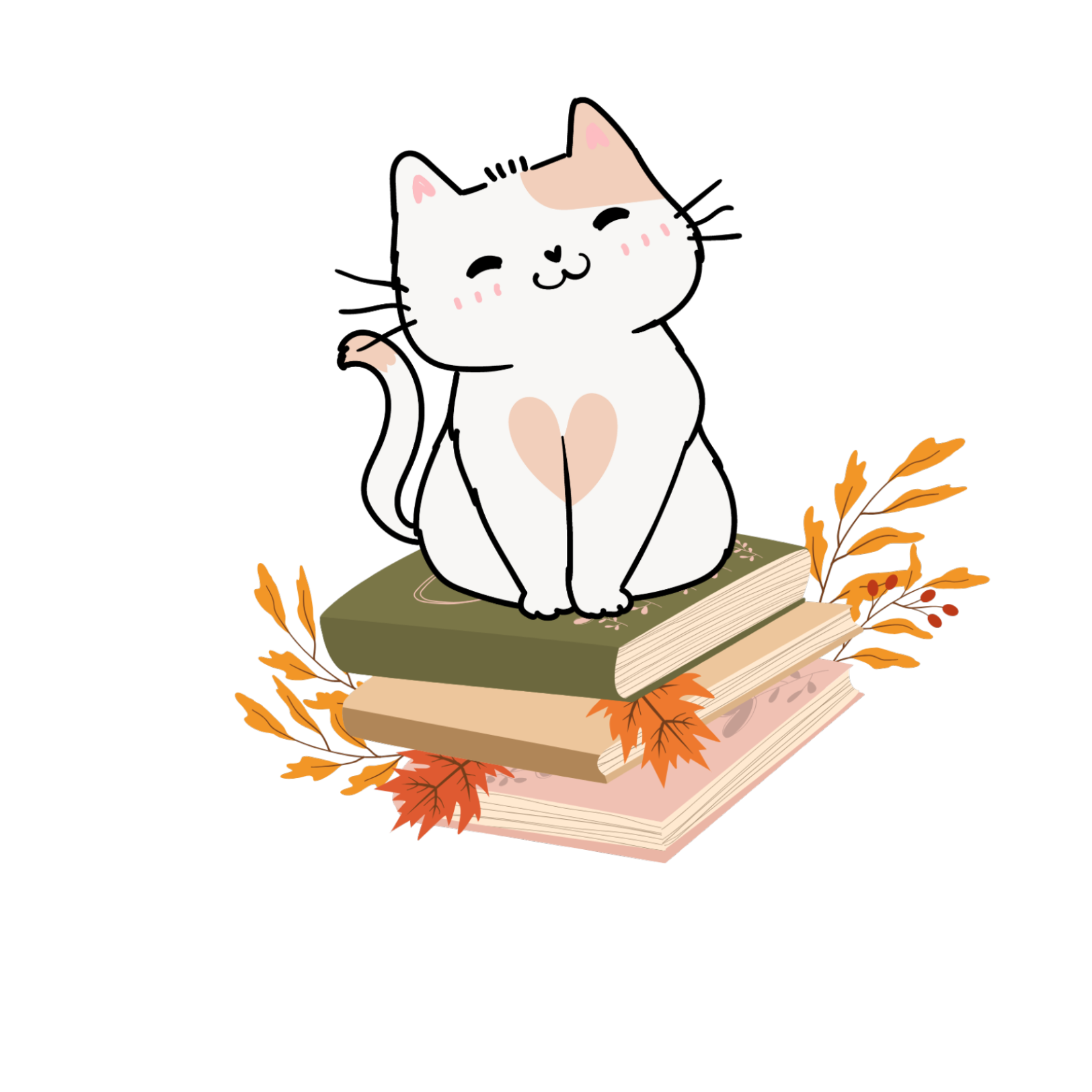 Fall Kitty, Homemade sticker