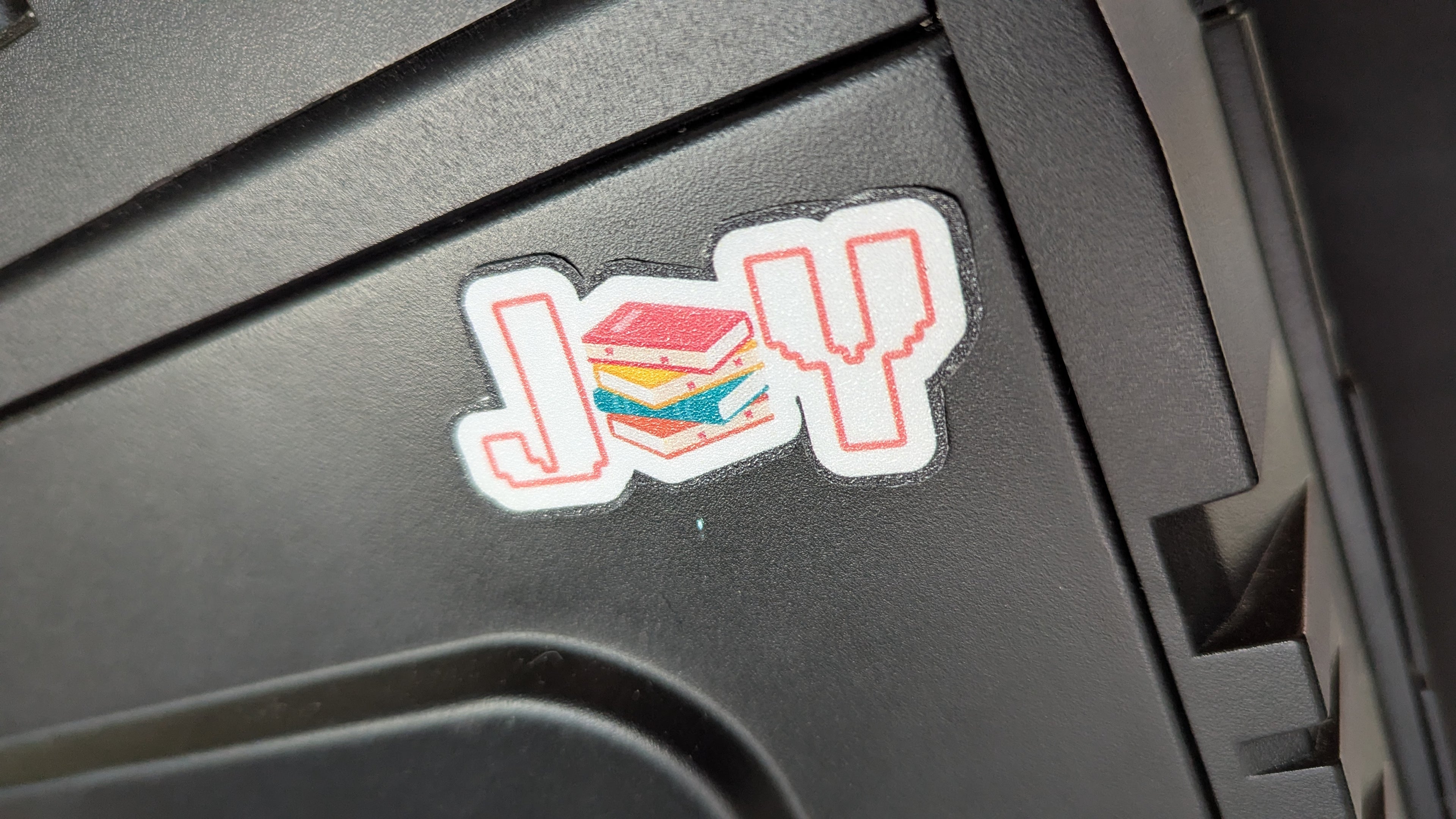 JOY, handmade sticker for book lovers