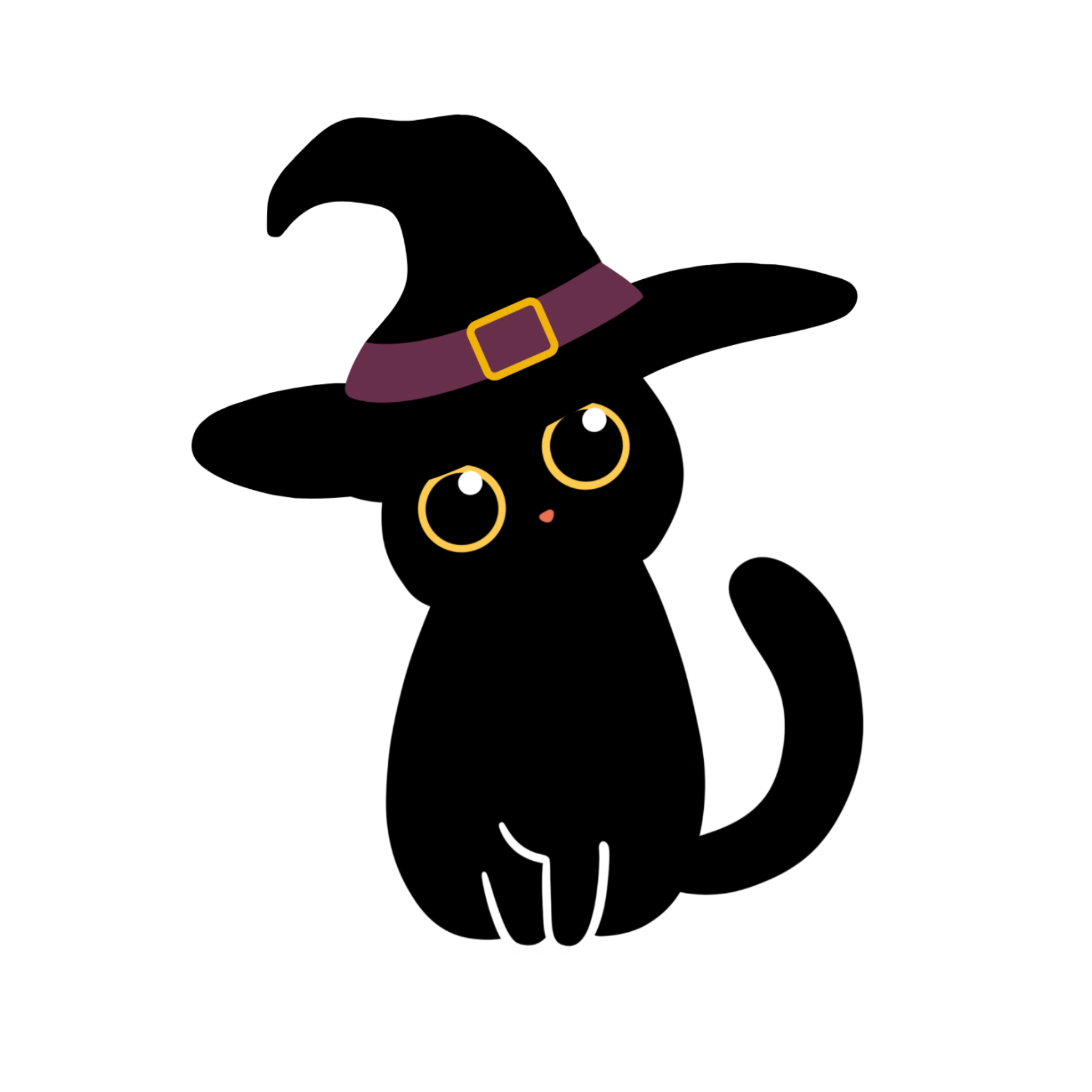 Witchy Cat, Homemade sticker